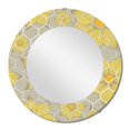 thumbnail image 3 of DESIGN ART Designart 'Retro Yellow Flowers' Printed Traditional Wall Mirror 24in.x36in., 3 of 5