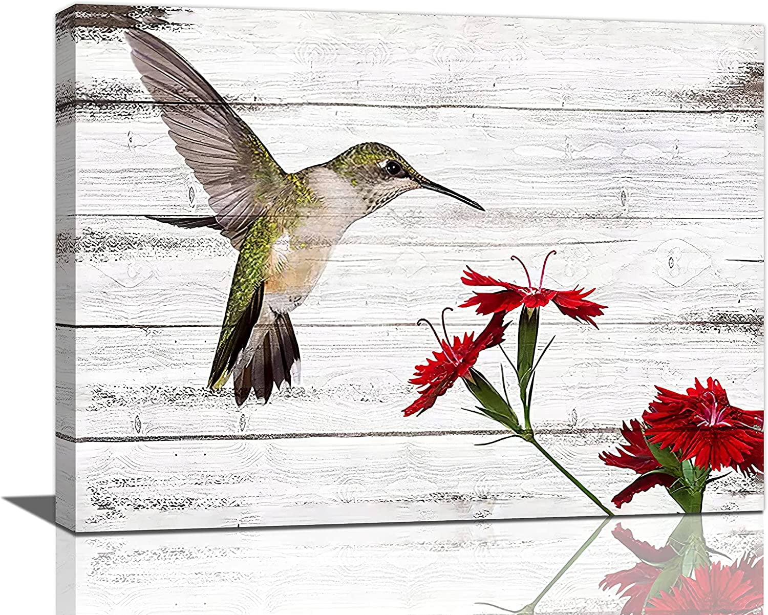 Rustic Hummingbird Wall Art Farmhouse Hummingbird Pictures Wall Decor