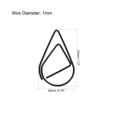 thumbnail image 2 of Unique Bargains Paper Clips Drop-Shaped with Box 1.3 Inch Black for Organize Office Home, Pack of 100, 2 of 5