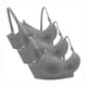 thumbnail image 1 of Sujetador de lactancia sin costuras con extensor de sujetador adicional, paquete de 3 para mujer, XL, gris oso de fresa  Electrónica, 1 of 6