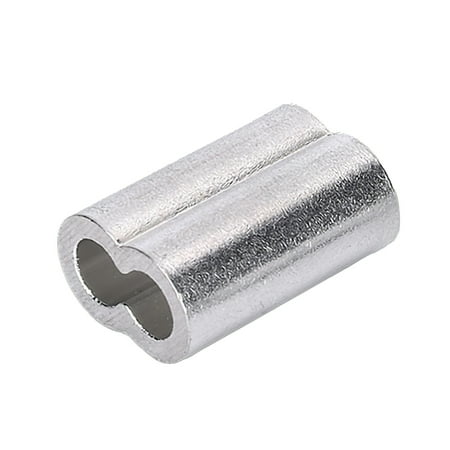 

DTOWER Aluminum Cable Crimps Sleeve 8-Shape Double Hole Ferrule Crimping Loop Wire Rope Clips OD 1 1.2 1.5 2 2.5 3 4 5 6 8 10 12mm