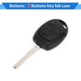 thumbnail image 3 of Unique Bargains Key Shell Case for Ford Fiesta 2009-2010 for Ford Focus 2005-2010 Keyless Entry Remote Key Fob Replacement Case 3 Buttons, 3 of 7