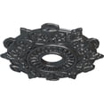 thumbnail image 3 of Ekena Millwork 17 1/2"OD x 4"ID x 1"P Preston Ceiling Medallion (Fits Canopies up to 4"), Hand-Painted Pewter, 3 of 5