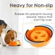 thumbnail image 5 of Comedero lento naranja para perros y gatos, cuenco antideslizante que fomenta una alimentación más pausada, cuenco interactivo de melamina para reducir la hinchazón., 5 of 5