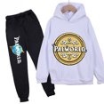 thumbnail image 3 of Conjunto de sudadera y pantalones con capucha de polar con estampado infantil de Palworld, conjunto deportivo de 2 piezas adecuado para conjuntos de niños y niñas, 3 of 5