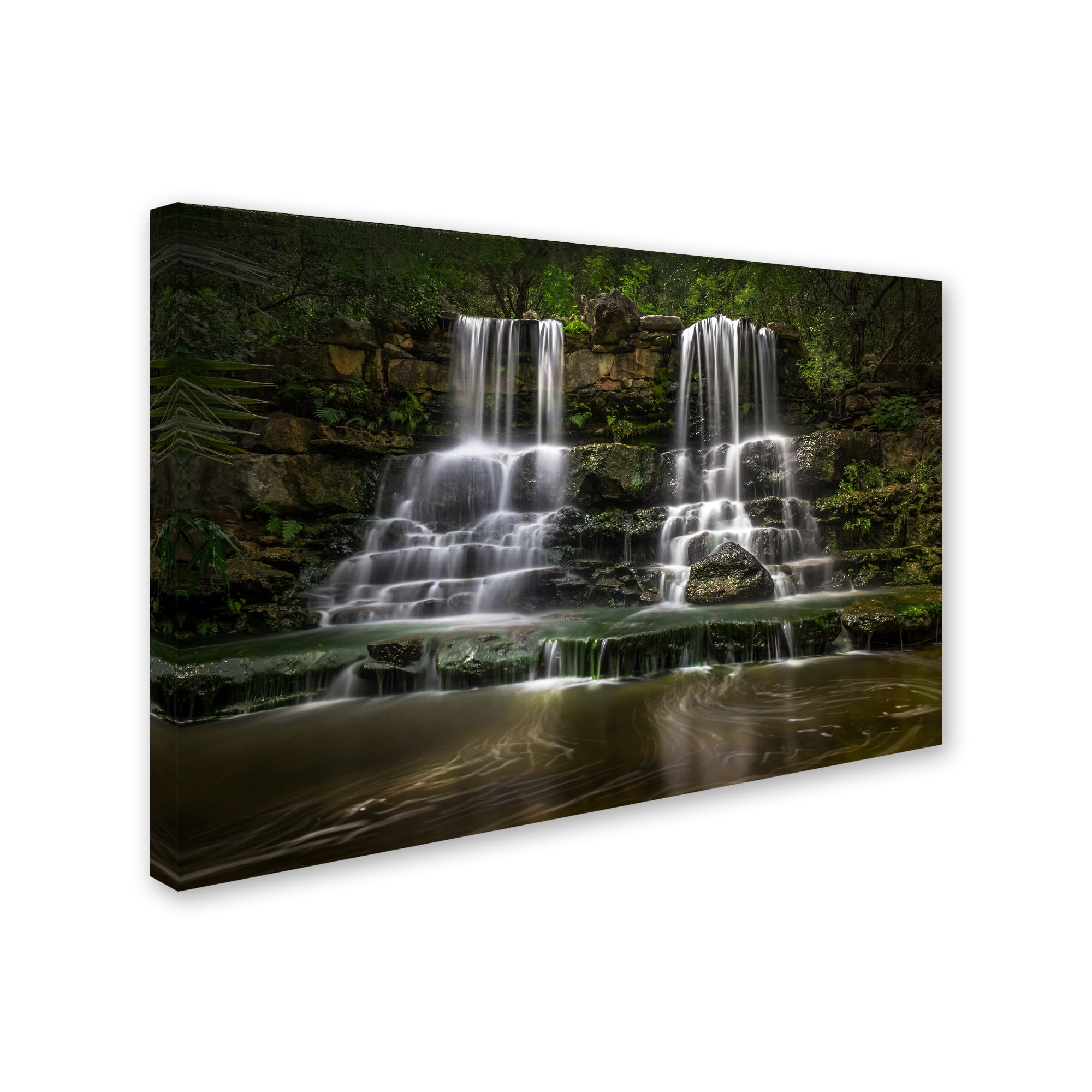 Trademark Fine Art 'Waterfall' Canvas Art by Abbas Ali Amir