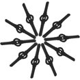 thumbnail image 2 of Paquete de 10 cuchillas de repuesto para cortacésped de plástico - Accesorios de jardinería, cortacésped y cortacésped Zhivalor BST3079673, 2 of 5