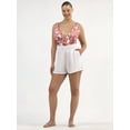 thumbnail image 2 of Time and Tru Women's and Women's Plus Shimmery Woven Shorts Coverup, Sizes XS-3X, 2 of 5