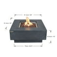 thumbnail image 6 of Elementi Manhattan Concrete Outdoor 45,000 BTU Natural Gas Fire Table, 6 of 12
