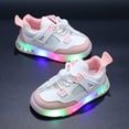 thumbnail image 6 of Xudanell Baby Boy Shoes Boys Sneakers Strap Athletic Shoes Sneaker for Running Little Kid Light Up Shoes, 6 of 8