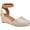 Beige, variant on STYLE & COMPANY Womens Beige Cushioned Ankle Strap Mailena Round Toe Wedge Buckle Espadrille Shoes 5.5 M