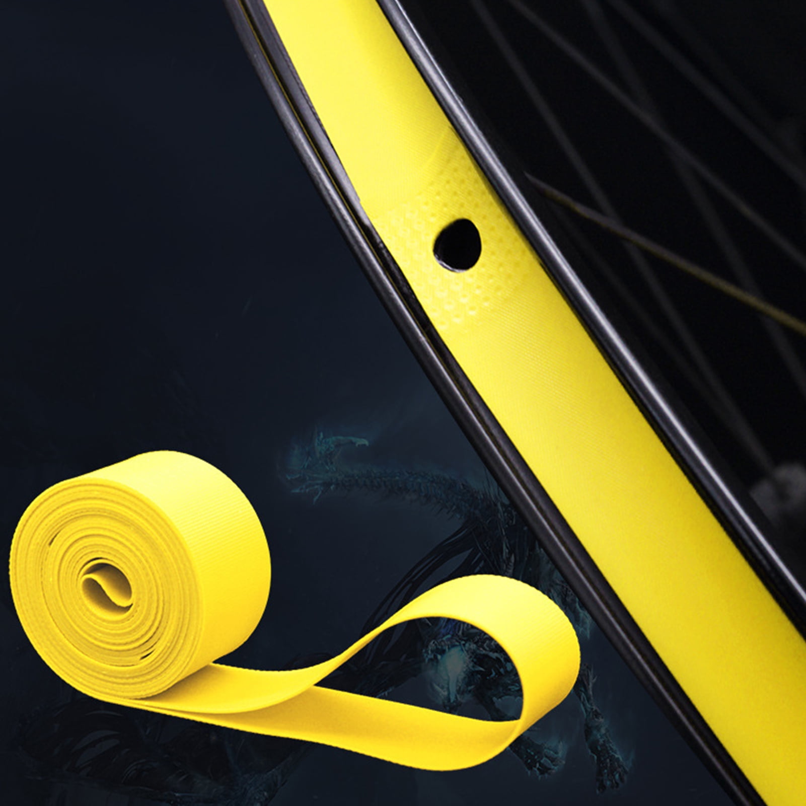 Cheers.US 2Pcs Tire Rim Tape Strip Liners High Toughness Explosion