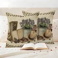thumbnail image 3 of Vintage Farmhouse Outdoor Waterproof Pillow Covers, Retro Country Boots Flowers Leaf Book Decorative Square Throw Pillowcase Sofa Cushion Sham for Patio/Couch/Chair, 16"x16" 2 Pack, 3 of 8