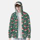 thumbnail image 2 of Fotbe Santa Hat Joy Green Festive Chaqueta con Protección Solar UPF 50+ para Hombre y Mujer, Camisa con Capucha y Bolsillos-Medium, 2 of 7