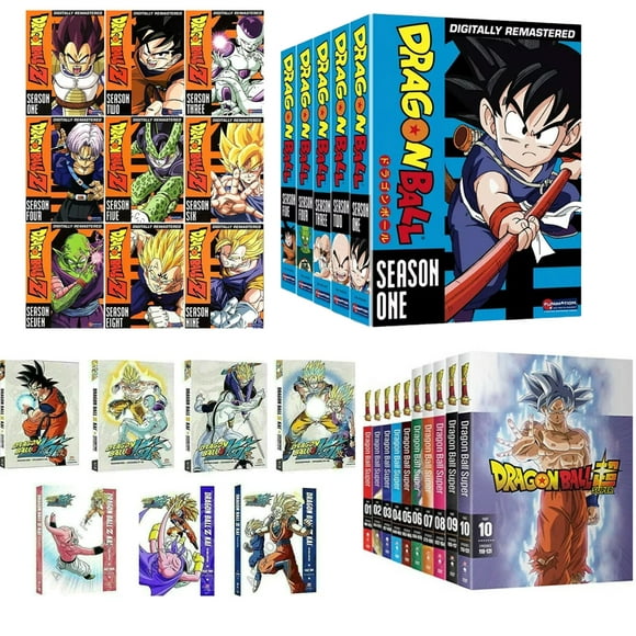J&G Dragon Ball Z 1-9 (DVD), Dragon Ball 1-5, Z Kai 1-7, Dragon Ball Super 1-10 Animated Bird Studio