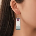 thumbnail image 2 of aretes unisex anime japonés Demon Slayer Blade mismos pendientes de diosa del sol pendientes de borla Tanjiro, 2 of 4