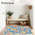 thumbnail image 3 of ODIKA 4x6 Machine Washable Non-Slip Area Rug, Naturalist Scholar Log Slice ABC Interactive Play Surface High Traffic Rug, Beige, 692978, 3 of 7