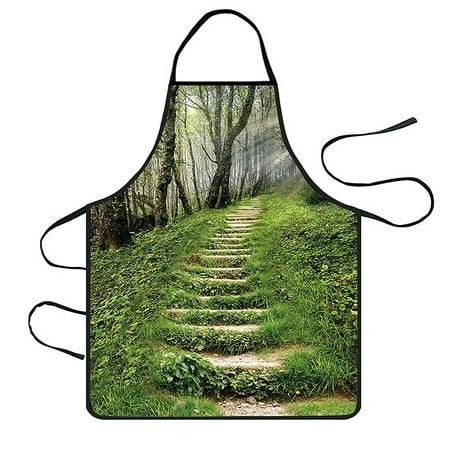 

Home Women Waterproof Cute Cartoon Kitchen Restaurant Cooking Bib Apron Aprons