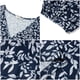 thumbnail image 4 of UVN Vestidos de Otoño para Mujer, Vestido Midi de Manga Larga con Cuello en V y Corte a, Vestido Veraniego con Estampado Floral de Playa Boho, 4 of 7