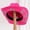 Z9tgjs-Hot Pink-15, variant on VeFlora Stylish Western Cowboy Hat Bohemian Fedora for Men and Women with Rhinestone for Casual and Event Wear Fashion Accessory