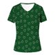 thumbnail image 4 of Fiudx Camisetas para Mujer Moda Mujer Causal V-Cuello Impresión Blusa Manga Corta Camiseta Verano Tops, 4 of 4