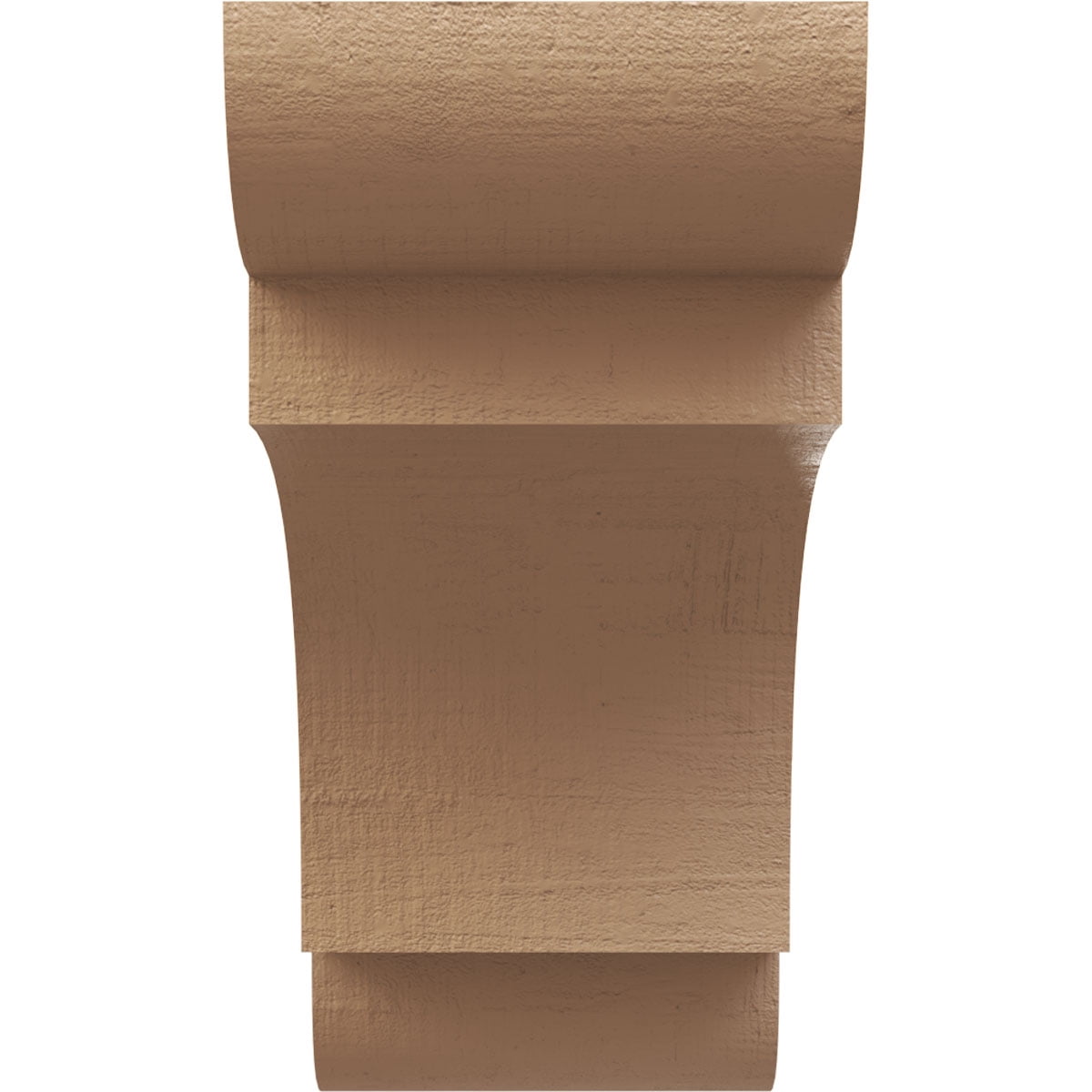 12"W x 24"D x 24"H Classic New Brighton Rough Cedar Woodgrain TimberThane Corbel, Primed Tan