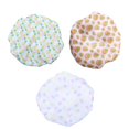 thumbnail image 1 of 3pcs Double-layer C Printed Er Cap Satin Bath Cap Bathing Cap, 1 of 3