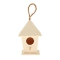 thumbnail image 2 of Casa De Madera Para Pájaros Para Exterior, Caja Nido De Pájaros, Estilo Pintable Sin Terminar Sunnimix  casas de pájaros para el exterior, 2 of 6