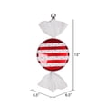 thumbnail image 2 of Vickerman 13" Red-White Striped Flat Candy Christmas Ornament, 2 of 2