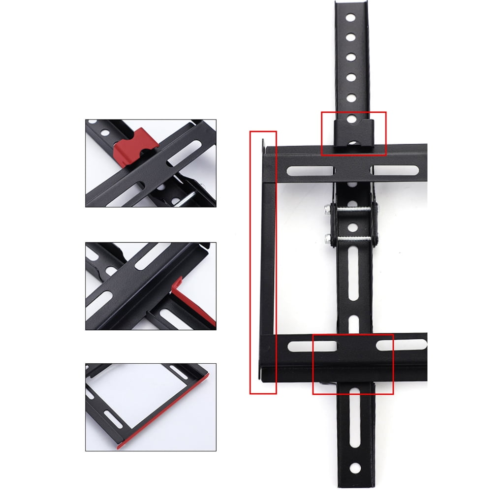 Sturdy Fixed TV Wall Mount Bracket For 40-80inch Flat Screen TVs Holds Up To 99.21lb With Sleekly Design for Home
