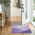 thumbnail image 2 of ODIKA 2'x3' Washable Doormat Non-Slip, Low Pile Purple Abstract Dreamy Gradient Swirl Circle Contemporary Round for Entryway, Kitchen, Laundry Room, 2 of 7