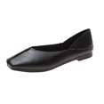thumbnail image 1 of Cathalem Ballerines Confortables pour Femmes à Bout Carré Confortables à Bout Pointu à Enfiler, Noir 39, 1 of 5
