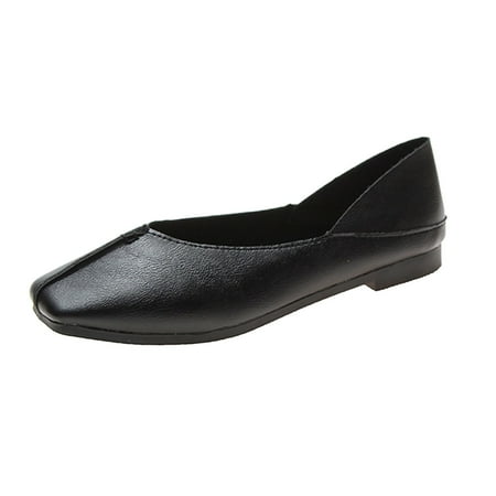 

TAIAOJING Women Flat Shoes Autumn Casual Shoes Flat Bottom Lightweight Shallow Mouth Slip On