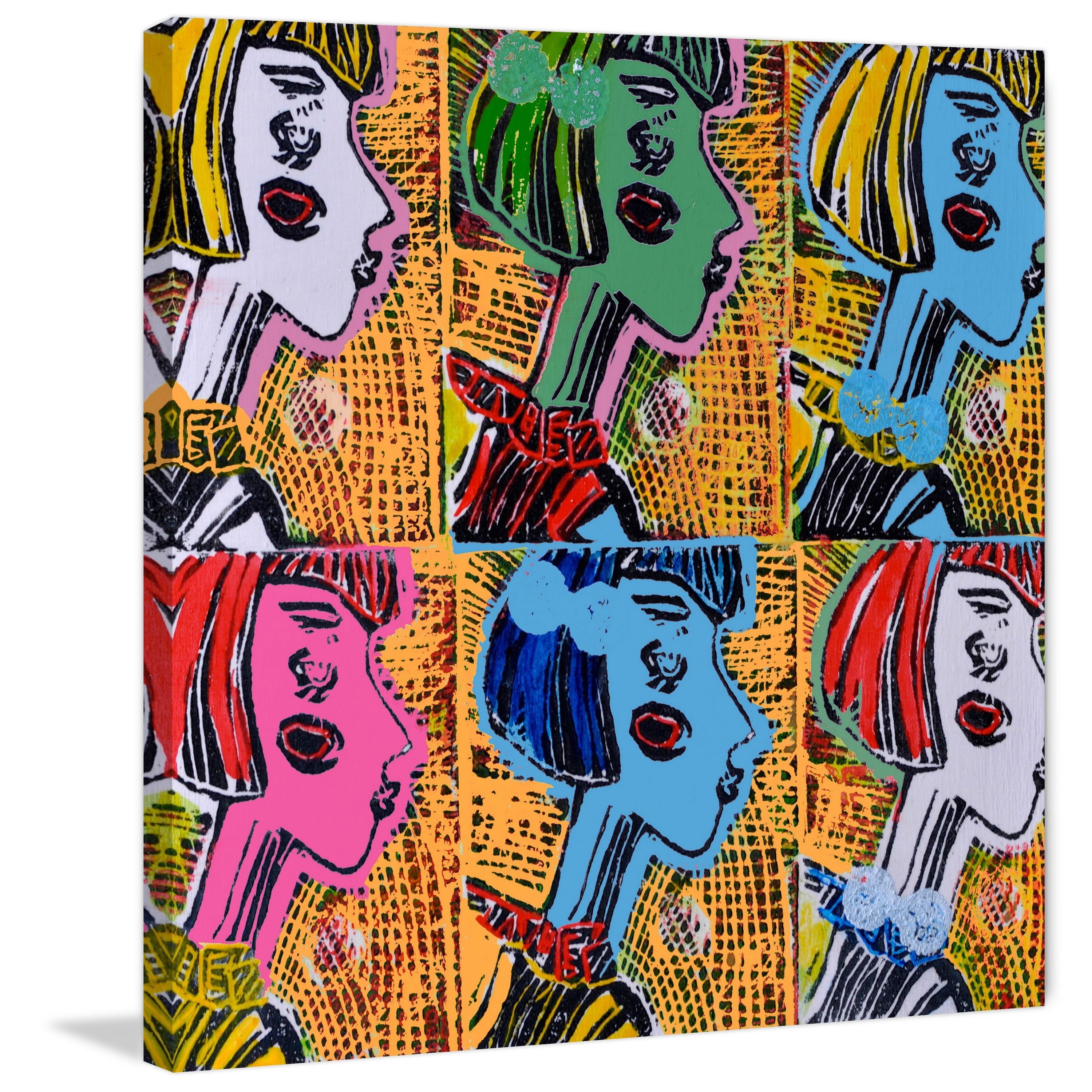Russian Dolls Pattern IV Painting Print on Wrapped Canvas