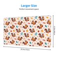 thumbnail image 3 of Kdxio Forest Squirrel Nuts Print Large Gaming Mouse Pad,Non-Slip Base,Water Resist Keyboard Pad for Gamer,Office & Home,29.5 x 15.8 in, 3 of 9