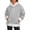 Grey, variant on Women's Hoodie 2025 Long Sleeve Trendy Plain Drawstring Hooded Sweatshirt with Pockets Pullover Top