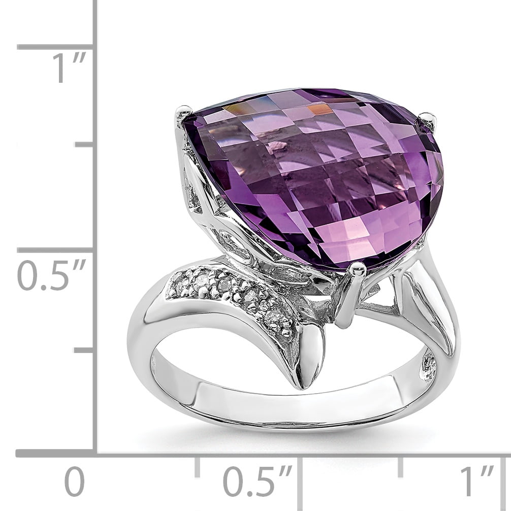 Jewelrypot Sterling Silver Amethyst Diamond Ring Carat Wt 0 05ct Gem Wt 7 5ct Walmart Com Walmart Com Jewelrypot Sterling Silver Amethyst Diamond Ring Carat Wt 0 05ct Gem Wt 7 5ct Walmart Com Walmart Com