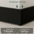 thumbnail image 7 of Breltam Queen Size Upholstered Platform Bed Frame with 4 Storage Drawers and Vertical Linen Wingback Channel Tufted Headboard, 7 of 7