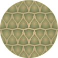 thumbnail image 1 of Ahgly Company Machine Washable Indoor Round Transitional Metallic Gold Area Rugs, 7' Round, 1 of 7