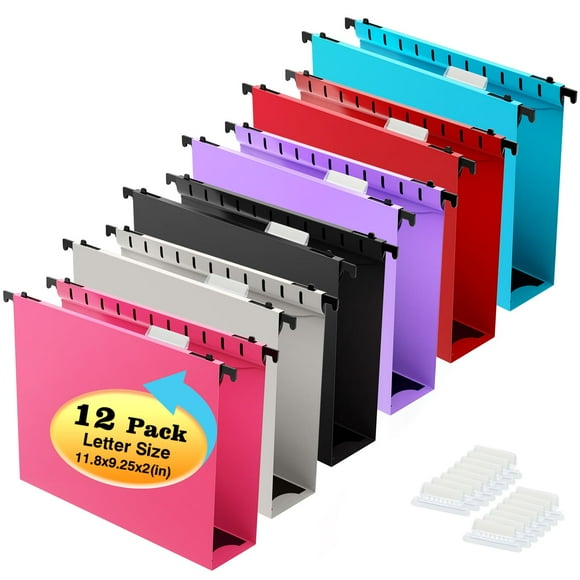 Carpeta colgante Shutex, capacidad extra, 12 unidades, tamaño carta