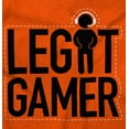 thumbnail image 2 of Legit Gamer Video Games Nerdy Geeky Men's Big & Tall Crewneck Graphic Tee Brisco Brands 2X, 2 of 5