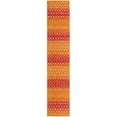 thumbnail image 3 of Unique Loom Tribal Trellis Collection Area Rug - Alaoui (3' 3" x 16' 5" Runner Orange and Red/Ivory), 3 of 11