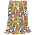 thumbnail image 2 of Salouo cute paw Print Bed Blankets, Flannel Blanket Comfortable Air Conditioning Blanket Lightweight Blanket for Sofa Bed Travel & Couch-40"x30", 2 of 7