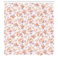 thumbnail image 2 of Ambesonne Shabby Flora Shower Curtain, Pastel Roses Leaves, 69"Wx75"L, Peach White, 2 of 4