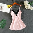 thumbnail image 3 of yunLCZ Womens Nightgowns Women's Lace Satin Silk Sleepwear V-Neck sleepwear Pajamas Nightdress Underwear, 3 of 4