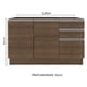 thumbnail image 2 of Mueble de Cocina Para Tarja Madesa Glamy 120 cm 2 Puertas y 3 Cajones (Sin Tablero ni Tarja) Marrón, 2 of 5