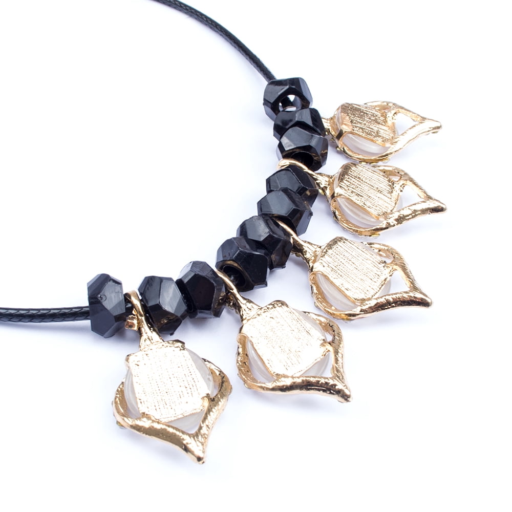 Women's Peach Crystal Necklace [Elegant Fashion Accessory][Single Piece]