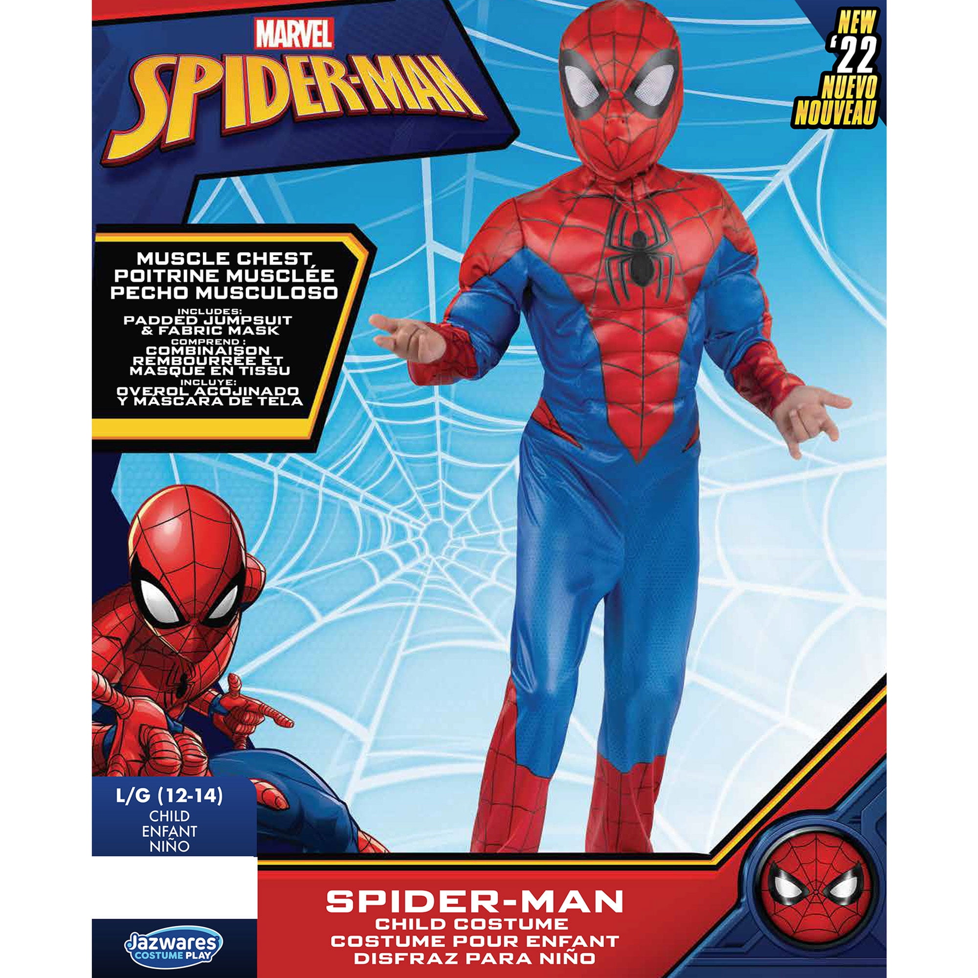 Déguisement Spider-Man (6-8 ans) - César — Juguetesland