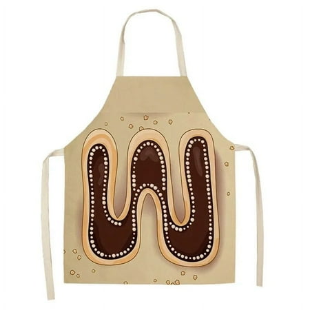 

1Pcs Letter Print Kitchen Apron Sleeveless Cotton Linen Kids Aprons for Women Cooking Baking Bbq Home Cleaning Tools Delantal