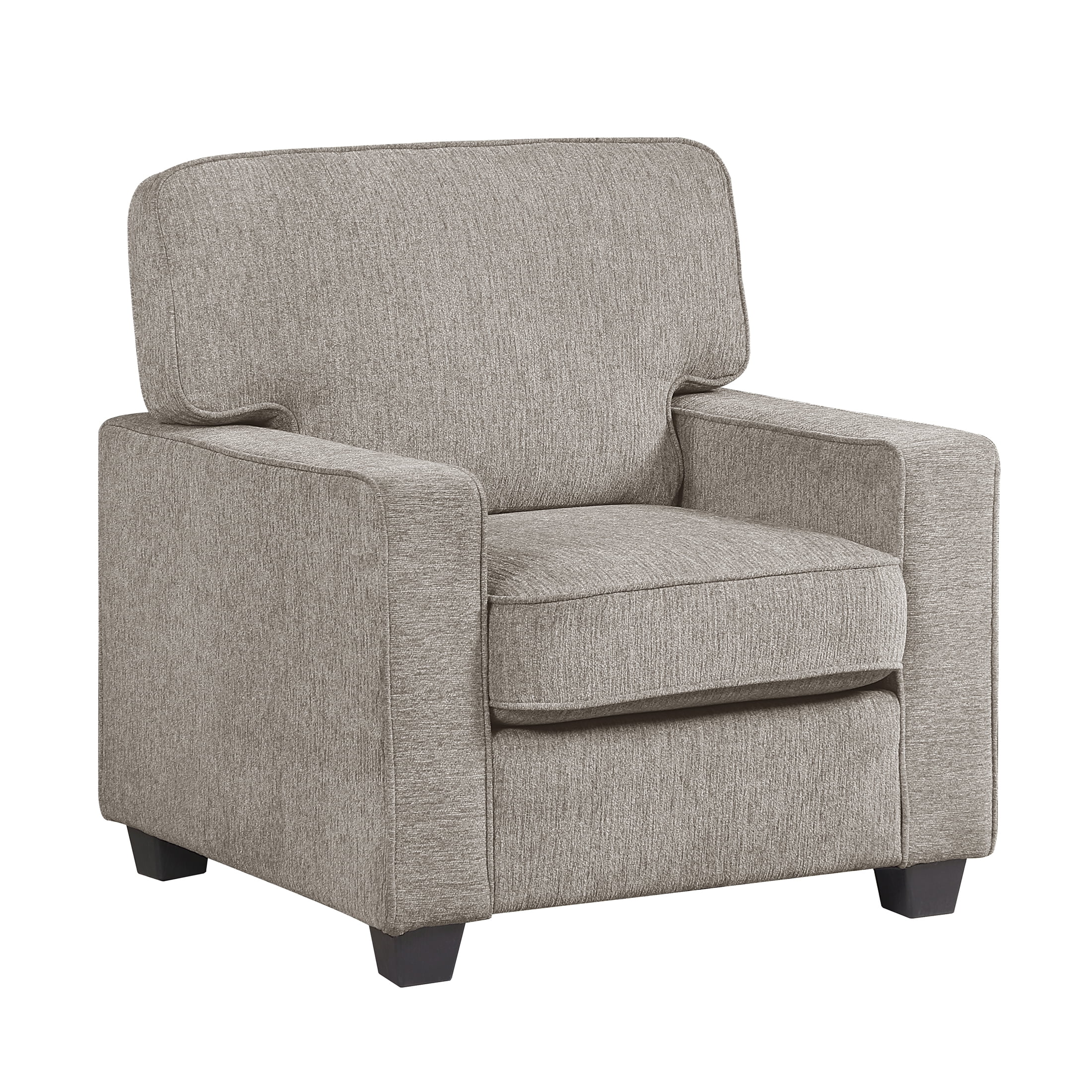 OakvillePark Alvera Chenille Accent Chair, Taupe